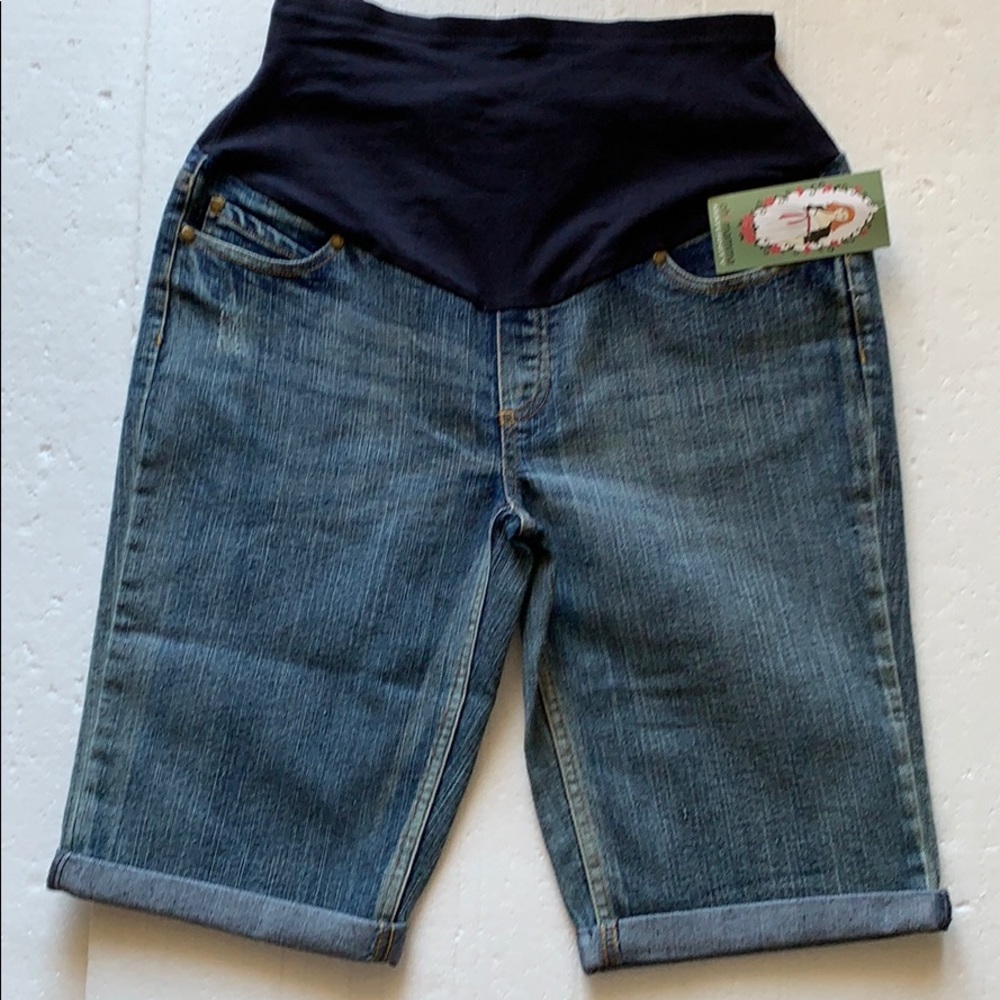 Oh! Mamma Maternity Jean Shorts M